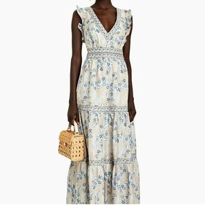 New INTERMIX Orien Tiered Maxi Dress $368 sz 0
